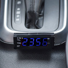 Carica l'immagine nel visualizzatore di Gallery, Voltmetro auto 3 in 1 - Batteria di tensione / ora / termometro - Ilgrandebazar