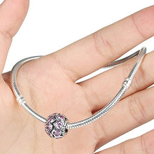 Carica l'immagine nel visualizzatore di Gallery, Charm in argento Sterling 925 con doppia fila di cuori zirconia cubica,... - Ilgrandebazar