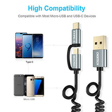 Carica l'immagine nel visualizzatore di Gallery, CHOETECH Cavo USB C Micro [1.2M *2], 2 in 1 Tipo C e Micro... - Ilgrandebazar
