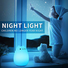 Carica l'immagine nel visualizzatore di Gallery, CHwares Luce notturna a LED per bambini, in silicone, lampada da comodino,...