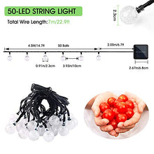 Carica l'immagine nel visualizzatore di Gallery, VIFLYKOO Catena Luminosa Solare,Luce Stringa Solare 7M 50 LED Solar 50 Led
