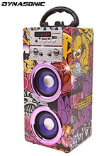 Carica l'immagine nel visualizzatore di Gallery, DYNASONIC 025 -Cassa Bluetooth Altoparlante Karaoke 10W | 2 Microfoni