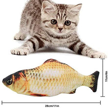 Carica l'immagine nel visualizzatore di Gallery, BangShou 3Pezzi Pesce Elettrico Giocattolo Catnip Giocattoli per Gatti, USB...