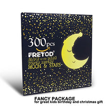 Carica l'immagine nel visualizzatore di Gallery, FRETOD Stelle Fluorescenti e Grande Luna (24cm) - 300 Pezzi Adesivi da... - Ilgrandebazar