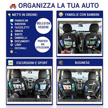 Carica l'immagine nel visualizzatore di Gallery, Levrot Set Proteggi Sedili Auto Bambini - Organizer con Tasca per Tablet e... - Ilgrandebazar