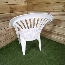 Carica l'immagine nel visualizzatore di Gallery, PROGARDEN Azard - Sedia Bianca Plastica Impilabile Giardino Garden Bar...
