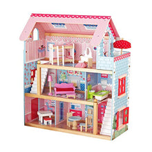 Carica l'immagine nel visualizzatore di Gallery, Infantastic Casa delle Bambole in Legno - 76x30x82cm, 3 Livelli di Gioco, 16... - Ilgrandebazar