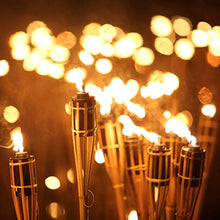 Carica l'immagine nel visualizzatore di Gallery, Relaxdays Set da 10 Candele per Giardino, Fiaccola ad Olio in bambù, con...