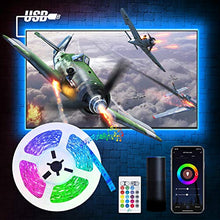 Carica l'immagine nel visualizzatore di Gallery, Striscia LED RGB WIFI, Etersky Smart Strip 2M 5050 Compatibile con 2m