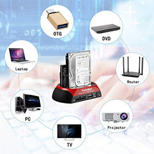 Carica l'immagine nel visualizzatore di Gallery, Tccmebius TCC-S862-DE USB 2.0 a SATA IDE Dual-Bay HDD Disco Rigido Docking...
