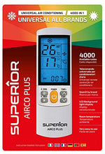 Carica l'immagine nel visualizzatore di Gallery, Superior AirCo PLUS - Telecomando universale per climatizzatori, 4000 codici
