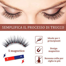 Carica l'immagine nel visualizzatore di Gallery, Ciglia Finte Magnetiche, Eyeliner Magnetico Impermeabile e Set Di Ciglia...