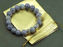 Carica l'immagine nel visualizzatore di Gallery, Zen braccialetto etnico Thurcolas con perle di quarzo blu e perline Buddha... - Ilgrandebazar