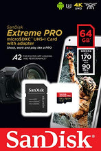 Carica l'immagine nel visualizzatore di Gallery, SanDisk Extreme Pro Scheda di Memoria microSDXC da 64 GB e Adattatore 64