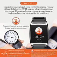 Carica l'immagine nel visualizzatore di Gallery, HalfSun Fitness Tracker, Orologio Braccialetto Pressione nero