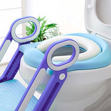 Carica l'immagine nel visualizzatore di Gallery, KEPLIN Riduttore WC per Bambini con Scaletta Pieghevole, Kit Toilette Viola - Ilgrandebazar