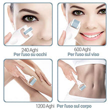 Carica l'immagine nel visualizzatore di Gallery, Jolizz Dermaroller - Strumento per Microdermabrasione con 4 Testine 0.25mm... - Ilgrandebazar