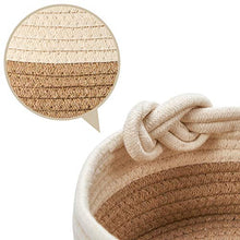 Carica l'immagine nel visualizzatore di Gallery, EZOWare Set di 3 Cesto Contenitore in Maglia Organizer, Marrone E Beige