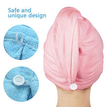 Carica l'immagine nel visualizzatore di Gallery, Asciugamano Capelli a Turbante , BETOY 4 pezzi a in... - Ilgrandebazar