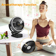 Carica l'immagine nel visualizzatore di Gallery, EasyAcc Ventilatore Clip da Campeggio,6700mAh USB 6700mAh, Nero