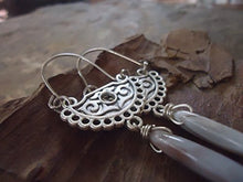 Carica l'immagine nel visualizzatore di Gallery, ✿ TRIBALI FORI BOHO &amp; orecchini laterali STONE ✿