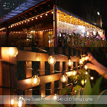 Carica l'immagine nel visualizzatore di Gallery, Catene Luminose Solare,Tomshine 25FT Impermeabile LED G40 Luci da Giardino...