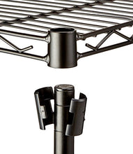 Carica l'immagine nel visualizzatore di Gallery, AmazonBasics - Scaffalatura a 3 ripiani, su rotelle, Nero - Ilgrandebazar