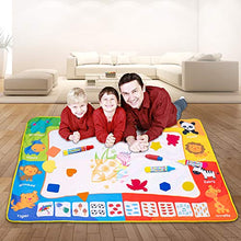 Carica l'immagine nel visualizzatore di Gallery, SPLAKS Acqua Doodle Tappeto, Tappeto Magico Bambini 120 *90cm, con 6 Penne... - Ilgrandebazar