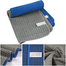Carica l'immagine nel visualizzatore di Gallery, KinHwa Salviette in Microfibra Ultra-Morbida 30cmx30cm, Grigio+blu