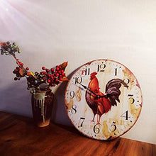 Carica l'immagine nel visualizzatore di Gallery, SKJIND - Orologio da parete cucina, in legno, 12''