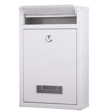 Carica l'immagine nel visualizzatore di Gallery, Bakaji Cassetta Postale da Parete in Acciaio Inox Buca Lettere per Bianco - Ilgrandebazar