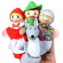Carica l'immagine nel visualizzatore di Gallery, Happy Cherry - 4 Pezzi Marionette da Dito Cute Cartoon Cappuccetto Rosso - Ilgrandebazar