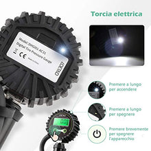 Carica l'immagine nel visualizzatore di Gallery, LOETAD Manometro Pressione Gomme Digitale Pistola Gonfiaggio...