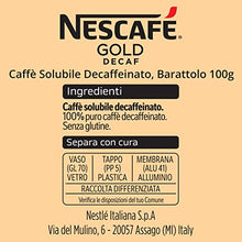 Carica l'immagine nel visualizzatore di Gallery, NESCAFÉ Gold Decaf Caffè Solubile Decaffeinato, Barattolo 100g