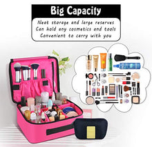 Carica l'immagine nel visualizzatore di Gallery, DIMJ Porta Trucchi da Viaggio, Borsa Trucco Professionale Beauty Case Rosa