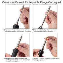 Carica l'immagine nel visualizzatore di Gallery, 45 Pezzi Kit Pirografia Legno,Preciva 60W Portatile Arancione - Ilgrandebazar