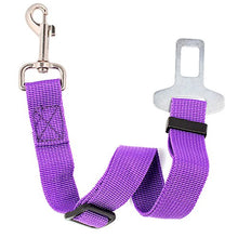 Carica l'immagine nel visualizzatore di Gallery, Neuftech Cane Cintura Di Sicurezza Auto Regolabile per Cani Guinzaglio purple