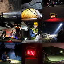 Carica l'immagine nel visualizzatore di Gallery, LE Lanterna da Campeggio Ricaricabile USB, Torcia a LED CREE 1000 lumen,...
