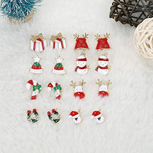 Carica l'immagine nel visualizzatore di Gallery, YADOCA 8 Paia Natale Stile Orecchini per Donne Bambina Regalo...