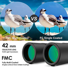 Carica l'immagine nel visualizzatore di Gallery, Binocolo Professionale, 12x42 Portatile HD con Clip per Smartphone,...