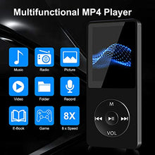 Carica l'immagine nel visualizzatore di Gallery, Lettore MP3 Musicale Digitale Portatile, Player con Nero (non bluetooth)