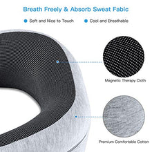 Carica l'immagine nel visualizzatore di Gallery, FYLINA Cuscino da Viaggio Memory Foam,Cuscino Cervicale Tightness...