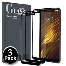 Carica l'immagine nel visualizzatore di Gallery, Ferilinso Vetro Temperato per Xiaomi Pocophone F1,[3pack] Nero-3 pcs