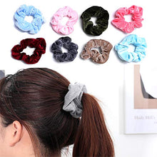 Carica l'immagine nel visualizzatore di Gallery, 48 Pezzi Capelli Scrunchies Velluto, Elastico In Velvet Scrunchies, per... - Ilgrandebazar