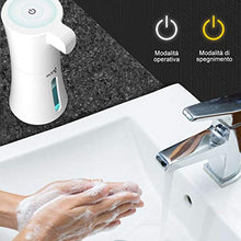 Carica l'immagine nel visualizzatore di Gallery, KLAS REMO Dispenser Sapone Automatico, 400ML Bianco(nuova Versione)