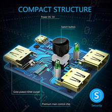 Carica l'immagine nel visualizzatore di Gallery, HDMI Switch, Beikell Switch Bidirezionale 2 Ingressi 1 Uscita o...