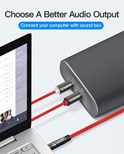 Carica l'immagine nel visualizzatore di Gallery, LINKINPERK Cavo Audio RCA Jack, Adattatore Jack 3.5mm a 2RCA 5M