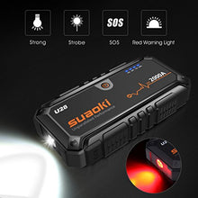 Carica l'immagine nel visualizzatore di Gallery, Suaoki U28 2000A Picco Avviatore di Emergenza Auto, con USB, Torcia a LED - Ilgrandebazar