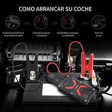 Carica l'immagine nel visualizzatore di Gallery, YABER Avviatore Batteria per Moto/Auto, 1000A 13800mAh Emergenza...
