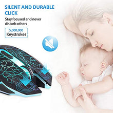 Carica l'immagine nel visualizzatore di Gallery, M2 Mouse Ricaricabile Wireless ,Ottico USB Gaming Silenzioso senza nero